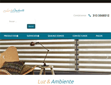 Tablet Screenshot of luzyambiente.com